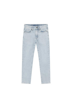straight leg jeans light blue denim
