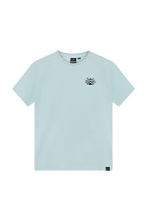 T-shirt met backprint lichtblauw