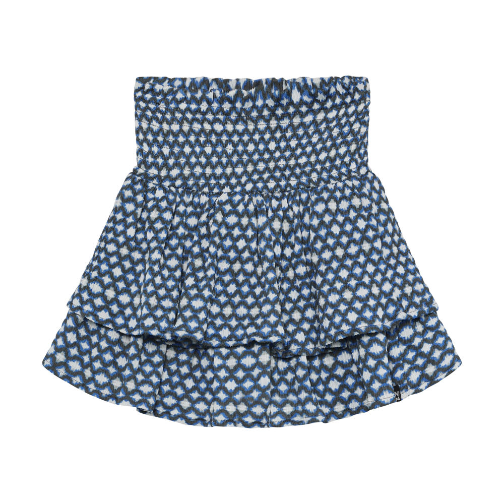Blauw en grijze meisjes Indian Blue Jeans strokenrok gemaakt van polyester