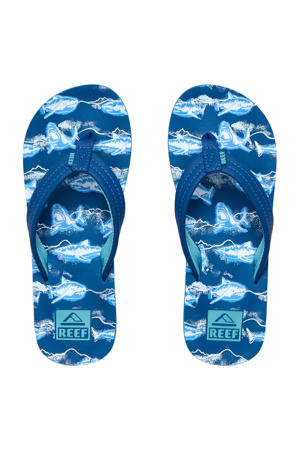 Kids Ahi teenslippers blauw
