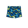 WE Fashion zwemboxer donkerblauw/neon geel