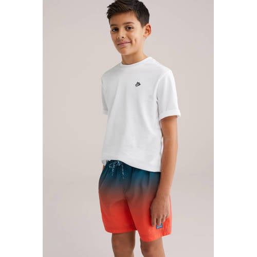WE Fashion zwemshort rood/blauw Jongens Polyester Effen - maat 146/152 afbeelding