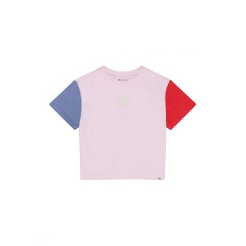 Noppies kids T-shirt lila Paars Meisjes Katoen Ronde hals Meerkleurig - maat 140 afbeelding