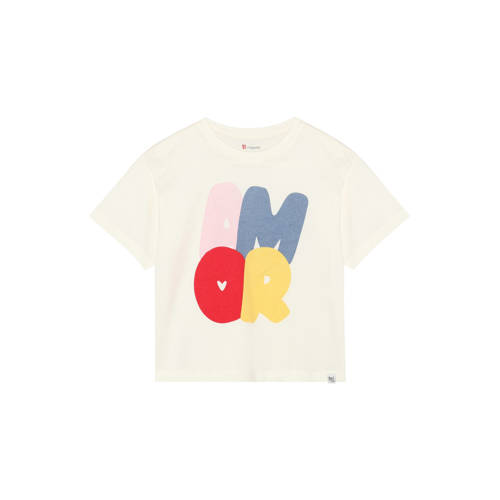 Noppies kids T-shirt wit Meisjes Katoen Ronde hals Printopdruk - maat 104 afbeelding