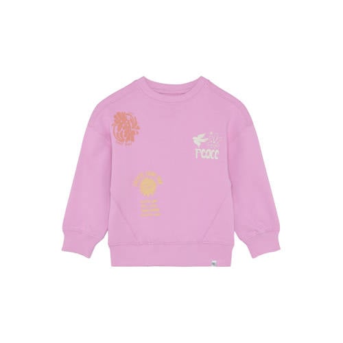Noppies kids sweater lila Paars Meisjes Katoen Ronde hals Printopdruk - maat 104 afbeelding