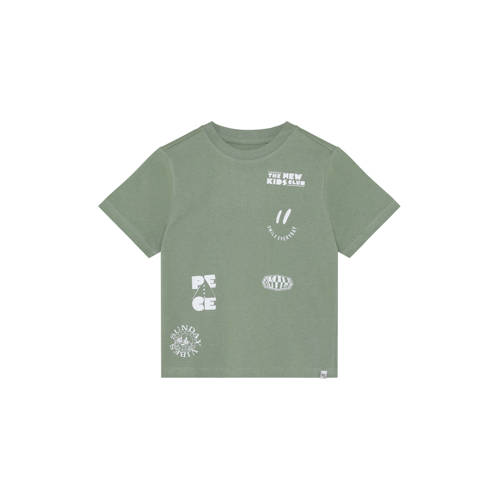 Noppies kids T-shirt groen Jongens Katoen Ronde hals Printopdruk - maat 98 afbeelding