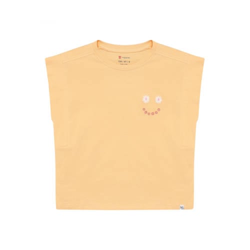 Noppies kids T-shirt oranje Meisjes Katoen Ronde hals Printopdruk - maat 104 afbeelding