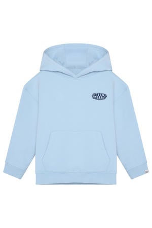 hoodie met backprint lichtblauw