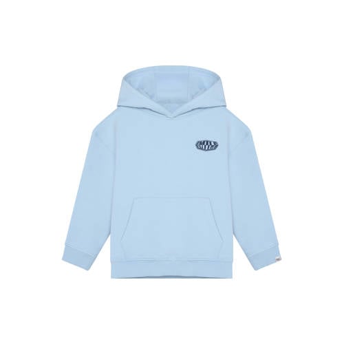 Noppies kids hoodie met backprint lichtblauw Sweater Jongens Katoen Capuchon - maat 92 afbeelding
