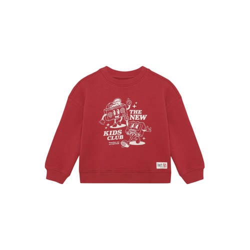 Noppies kids sweater rood Jongens Katoen Ronde hals Printopdruk - maat 92 afbeelding