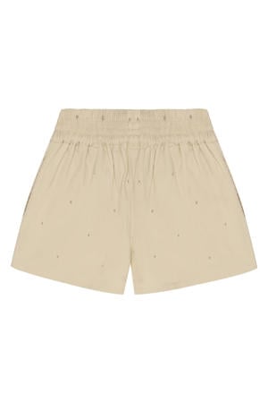 relaxed denim short ecru