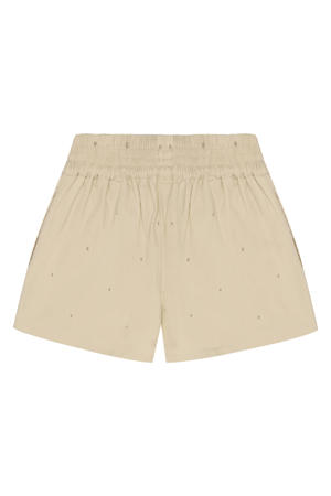 relaxed denim short ecru