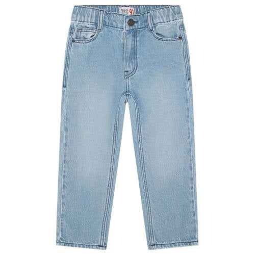 Noppies kids loose fit jeans medium blue denim Blauw Effen