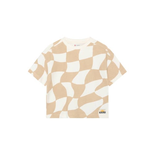 Noppies kids T-shirt beige Jongens Katoen Ronde hals Grafisch - maat 98 afbeelding