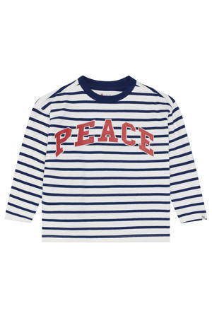 gestreepte longsleeve blauw
