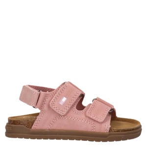 leren sandalen roze