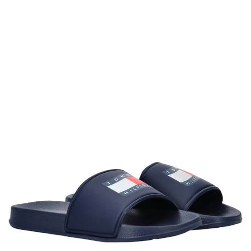 Tommy Hilfiger slippers donkerblauw Jongens EVA Logo - maat 37 afbeelding