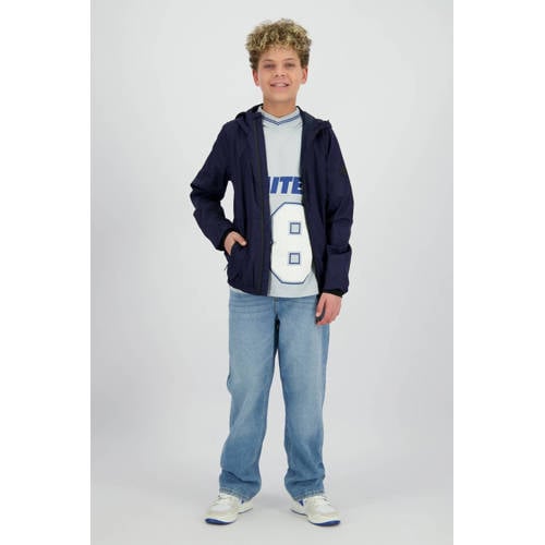 Raizzed zomerjas donkerblauw Jongens Nylon Capuchon Effen - maat 116 afbeelding