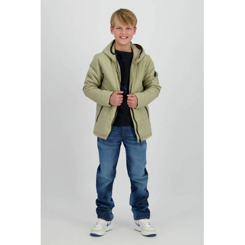Raizzed gewatteerde jas beige Jongens Polyester Capuchon Effen - maat 176 afbeelding