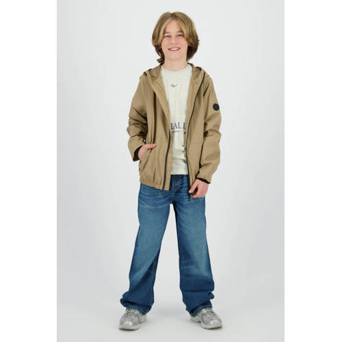 Raizzed zomerjas taupe Bruin Jongens Nylon Capuchon Effen - maat 116 afbeelding