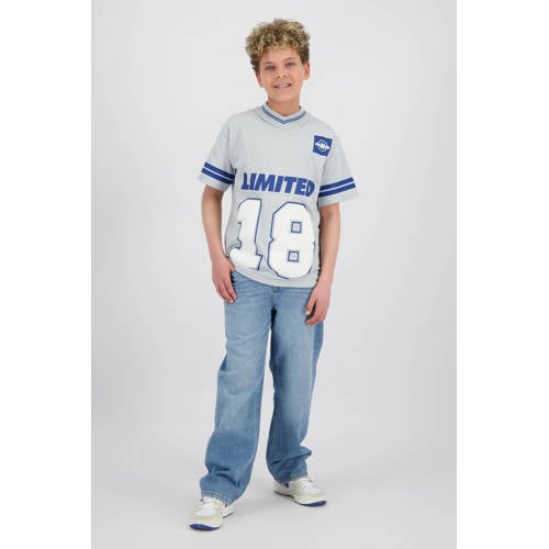 Raizzed baggy jeans medium blue denim Blauw Effen - maat 164 afbeelding
