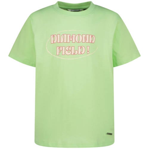 Raizzed T-shirt lichtgroen Meisjes Katoen Ronde hals Tekst - maat 164 afbeelding