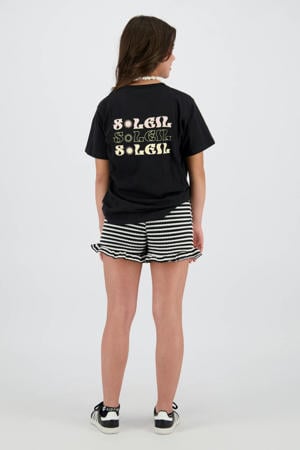 T-shirt met backprint zwart