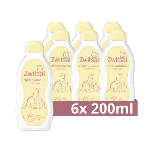 Zwitsal Rijke huidolie - 6 x 200 ml | Huidolie van Zwitsal afbeelding