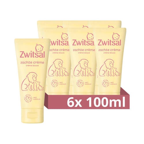 Zwitsal Zachte Crème - 6 x 100 ml Zalf/creme | Zalf/creme van Zwitsal afbeelding
