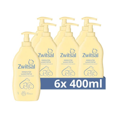 Zwitsal Zeepvrije wascrème - 6 x 400 ml Wasgel | Wasgel van Zwitsal afbeelding