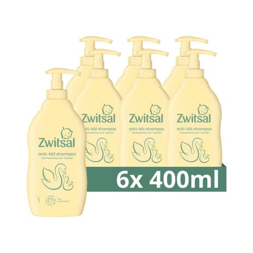 Zwitsal Anti-Klit shampoo - 6 x 400 ml | Shampoo van Zwitsal afbeelding