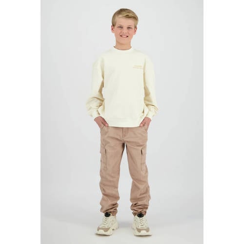 Raizzed sweater met backprint wit Backprint - maat 128 afbeelding