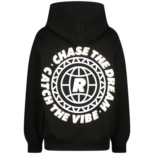 Raizzed hoodie met backprint zwart Sweater Backprint