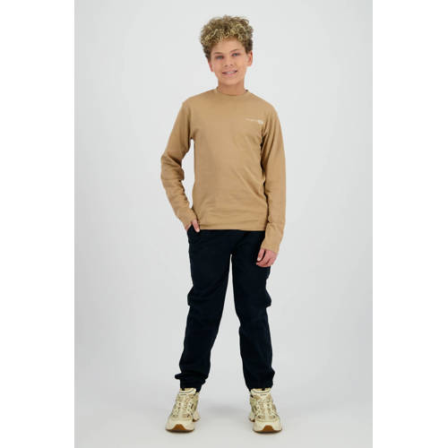 Raizzed longsleeve met backprint lichtbruin Jongens Katoen Ronde hals Backprint - maat 152 afbeelding