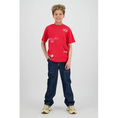 Raizzed T-shirt rood Jongens Katoen Ronde hals Printopdruk - maat 176 afbeelding