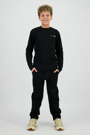 longsleeve met backprint zwart