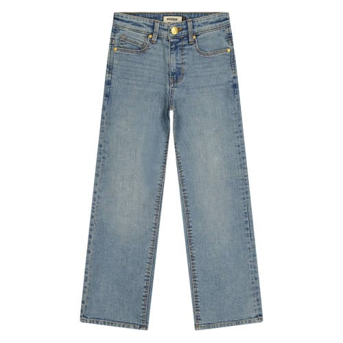 Raizzed wide leg jeans medium blue denim Blauw Effen - maat 164 afbeelding