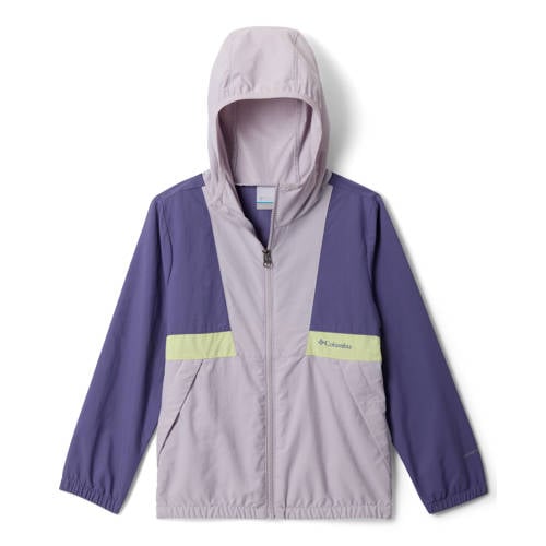 Columbia jas Spire Valley paars/lila/geel Jongens/Meisjes Nylon Capuchon - maat 152 afbeelding