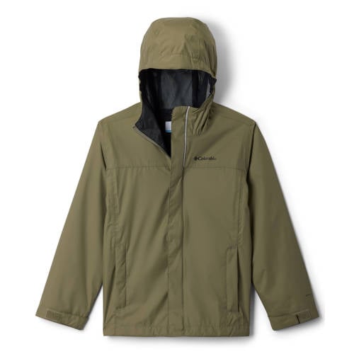 Columbia jas groen Jongens/Meisjes Nylon Capuchon Effen - maat 152 afbeelding