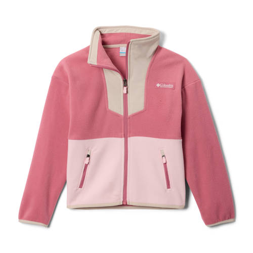 Columbia vest Sequoia roze Outdoor vest Meisjes Fleece Opstaande kraag - maat 140 afbeelding