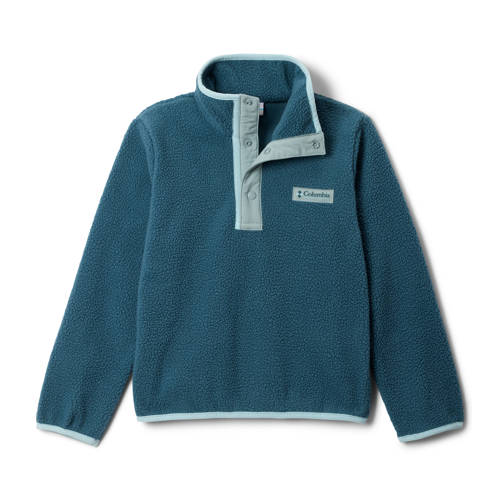 Columbia fleece sweater Helvetia II petrol Outdoor sweater Blauw Effen - maat 140 afbeelding