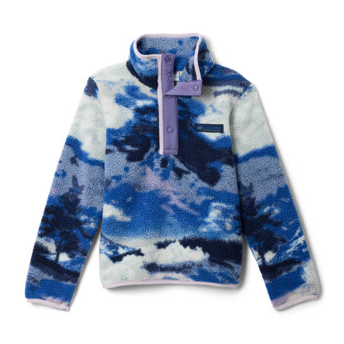 Columbia fleece sweater Helvetia II donkerblauw print Outdoor sweater All over print - maat 152 afbeelding