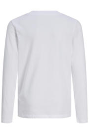 thumbnail: Witte jongens JACK & JONES JUNIOR longsleeve van katoen met printopdruk, lange mouwen en ronde hals