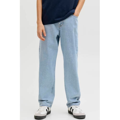 JACK & JONES JUNIOR loose fit jeans baggy jeans light blue denim Blauw - maat 134 afbeelding