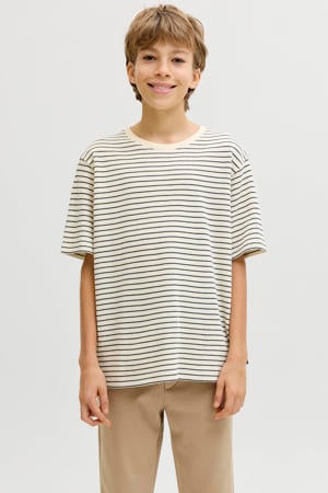 gestreepte T-shirt ecru