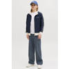 JACK & JONES JUNIOR loose fit jeans baggy jeans medium blue denim