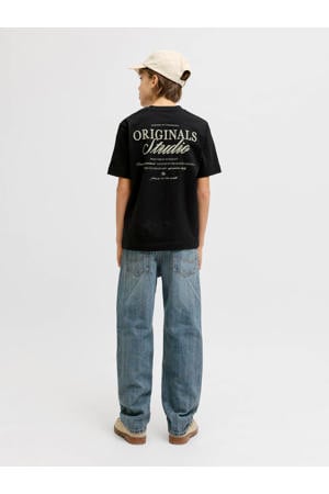T-shirt met backprint zwart