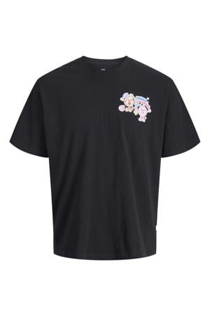 T-shirt met backprint zwart