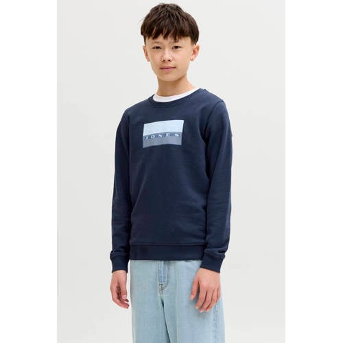 JACK & JONES JUNIOR sweater donkerblauw Logo - maat 164 afbeelding
