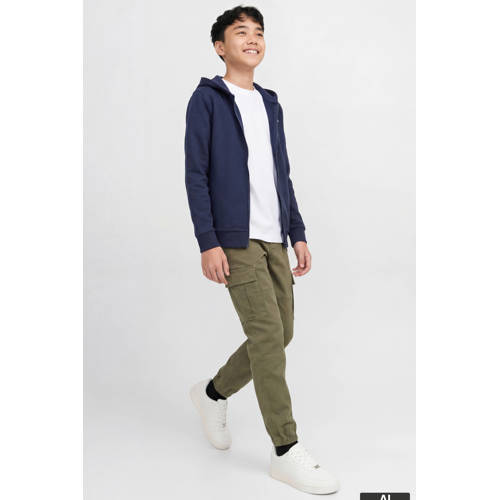 JJ REBEL JUNIOR regular casual broek groen Jongens Stretchkatoen Effen - maat 164 afbeelding